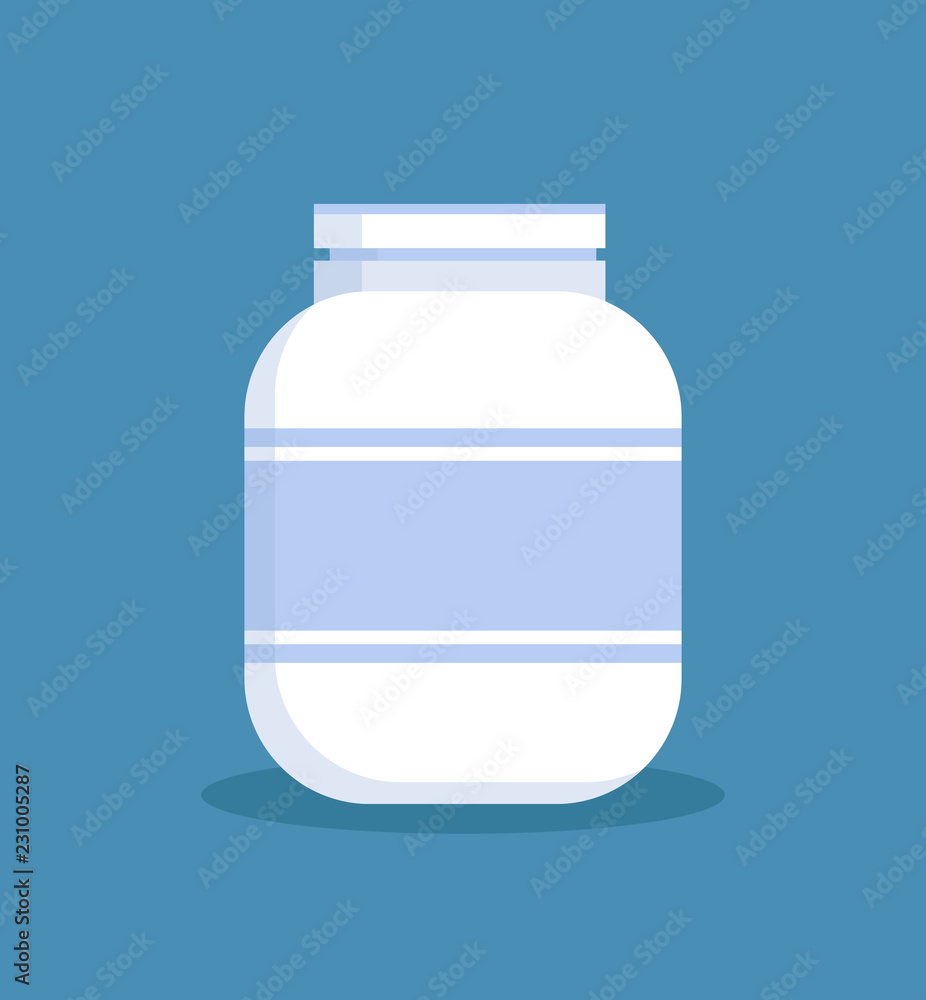 Container without Label Object Vector Illustration Container without Label Object Vector Illustration