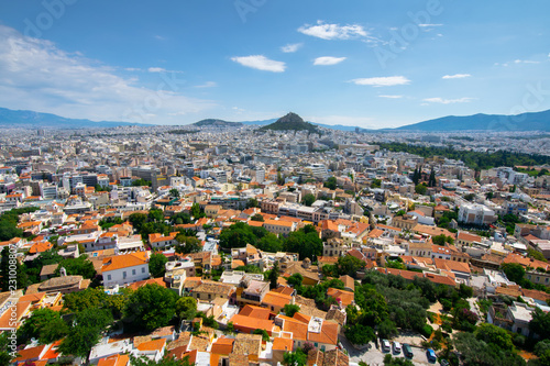 Athens from the Acropolis, Greece