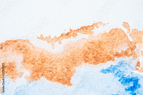 abstract blue and brown watercolor background © LIGHTFIELD STUDIOS