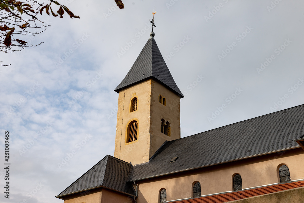 Clocher de l'église Saint-Rémi à Scy-Chazelle en Moselle