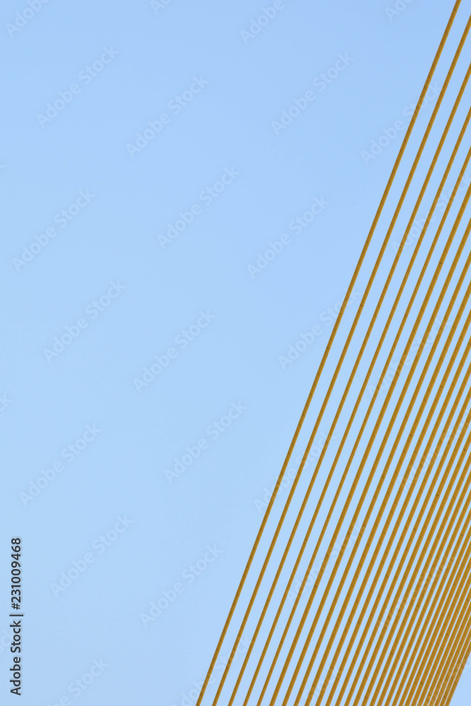 yellow wire rope at Suspension bridge - patterns yellow wire rope at Suspension bridge - patterns