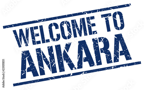 welcome to Ankara stamp