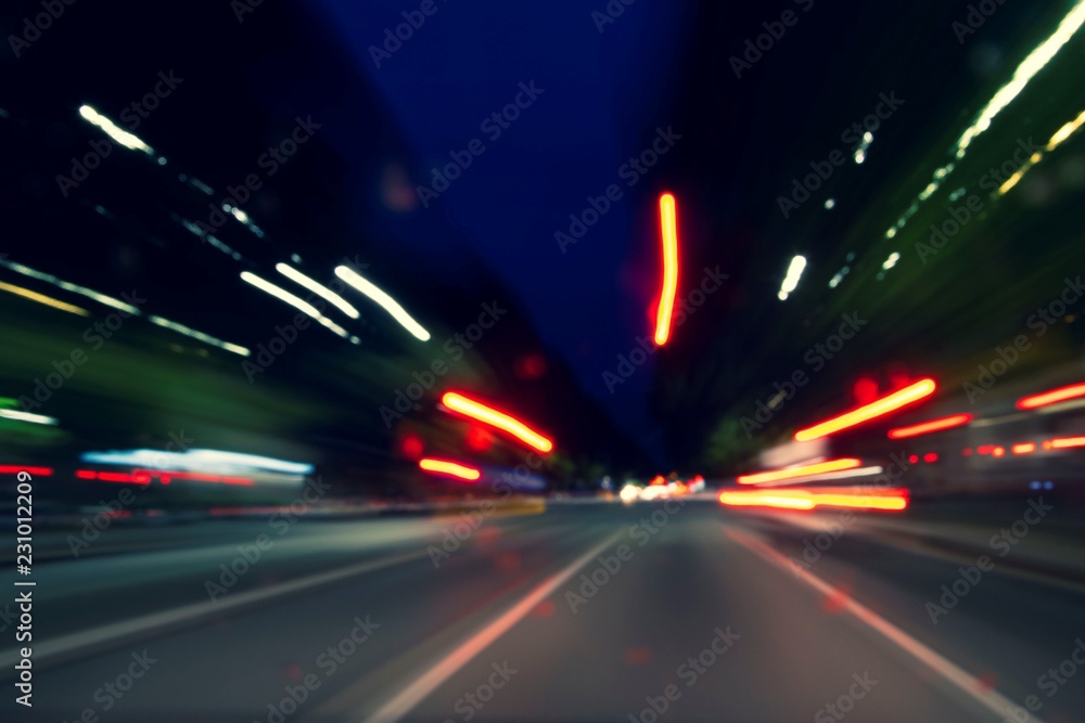 traffic in the city at night traffic in the city at night