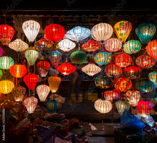 Asia lantern in Hoi An ancient town  Vietnam   High quality images 