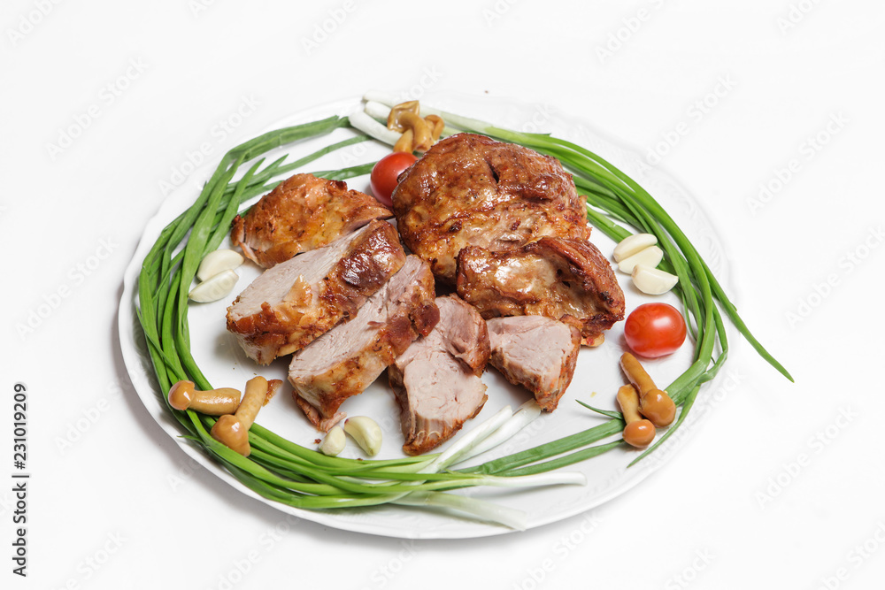 dish of pork