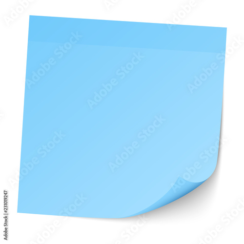 Blue Stick Note