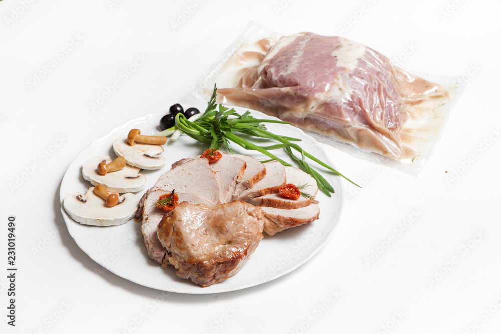 dish of pork