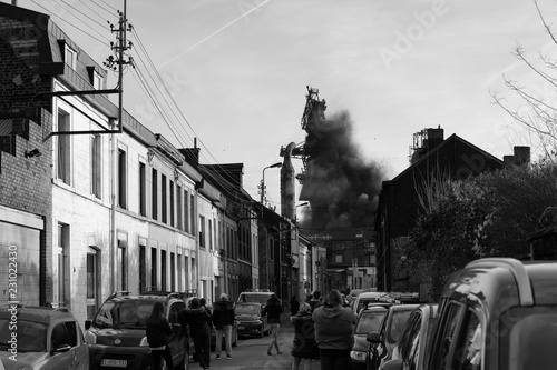 Steel factory explosion in Seraing 2016 © Nicolas