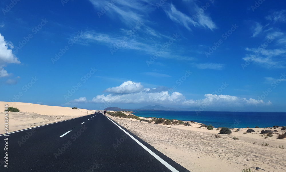 Fototapeta premium Road in desert