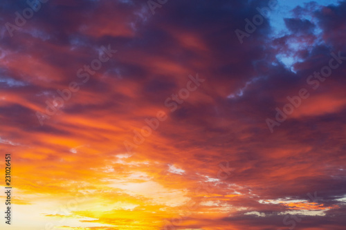 Fototapeta Naklejka Na Ścianę i Meble -  sky background at sunset