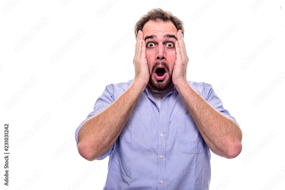 Shocked man