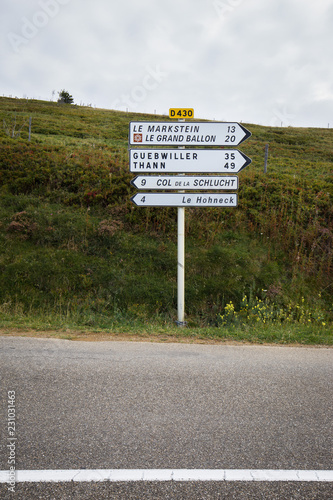 Fotografie Road signs in the Vsoges