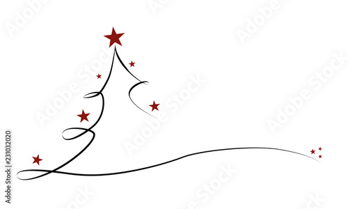 Christmas tree, modern