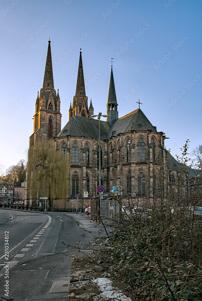 Elisabethkirche in Marburg, Hessen, Deutschland 