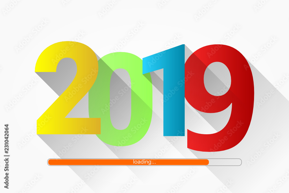 2019 - bonne année - happy new year - chargement - loading