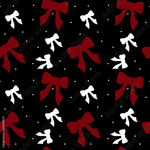 Seamless beauty bow pattern. Cute fashion illustration. Decorative background.Design template for wallpaper,fabric,wrapping,textile