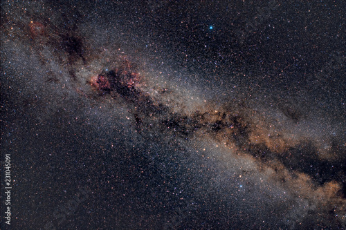 The northern Milky Way through the area of the Summer Triangle photo