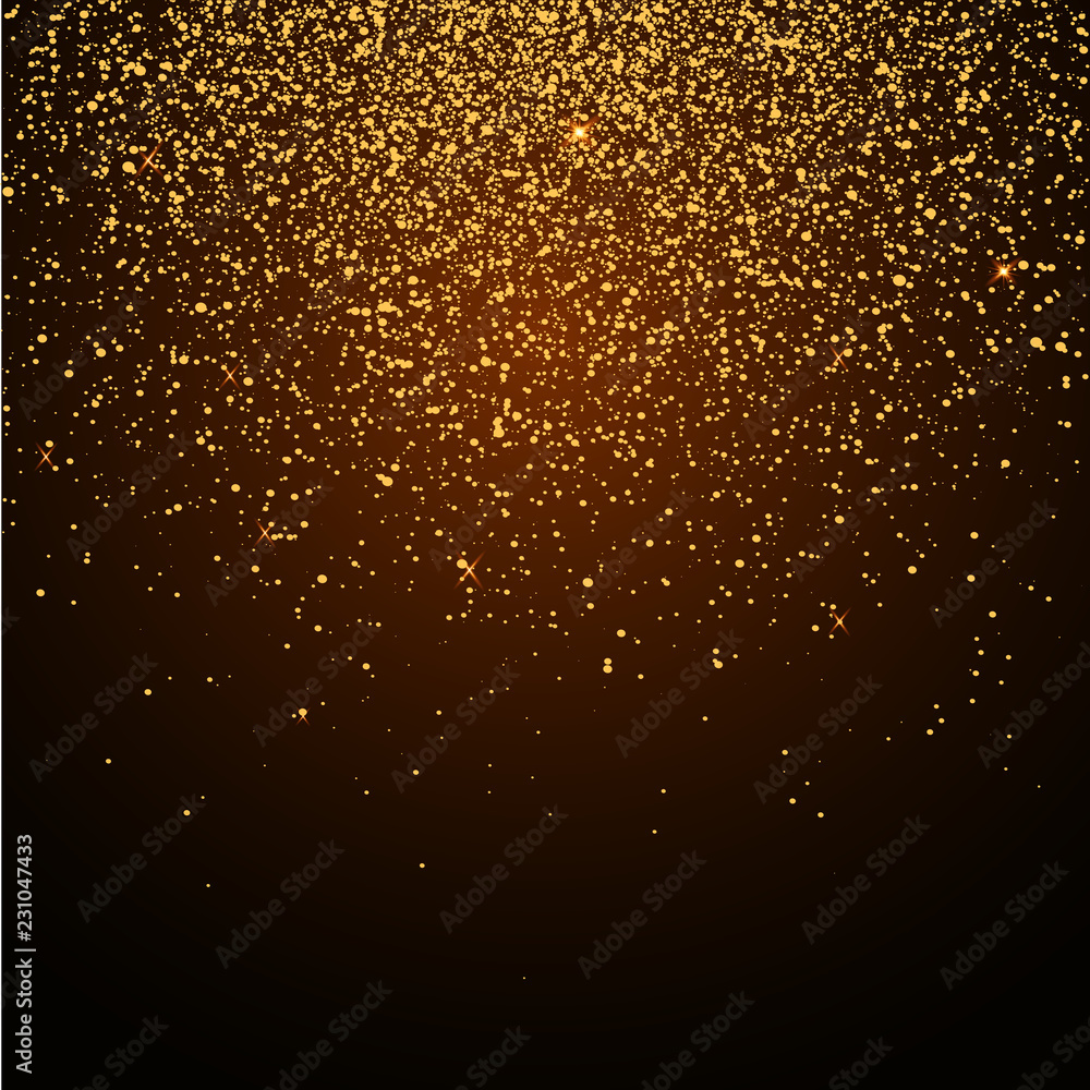 Glitter particles background effect.Falling Christmas Shining transparent beautiful snow isolated on transparent background. Snowflakes, snowfall. snowflake vector. Vector illustration.