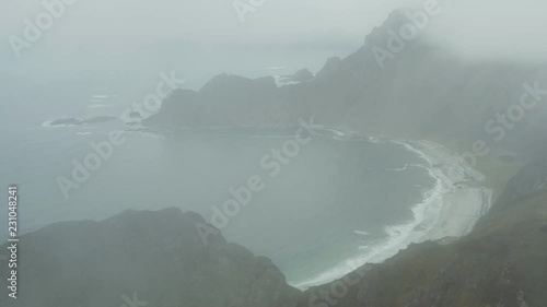 The Hoyvika beach in North Norway photo