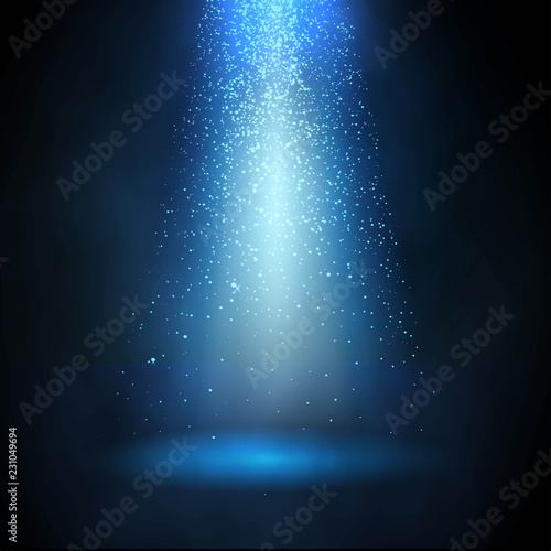 Vector isolated spotlight. Light effect.