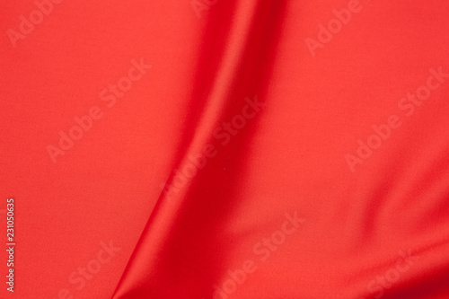 red silk fabric background