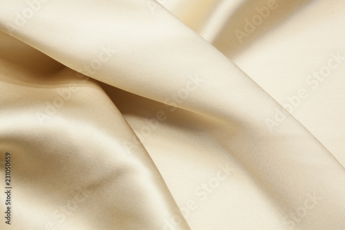 Beige silk fabric background
