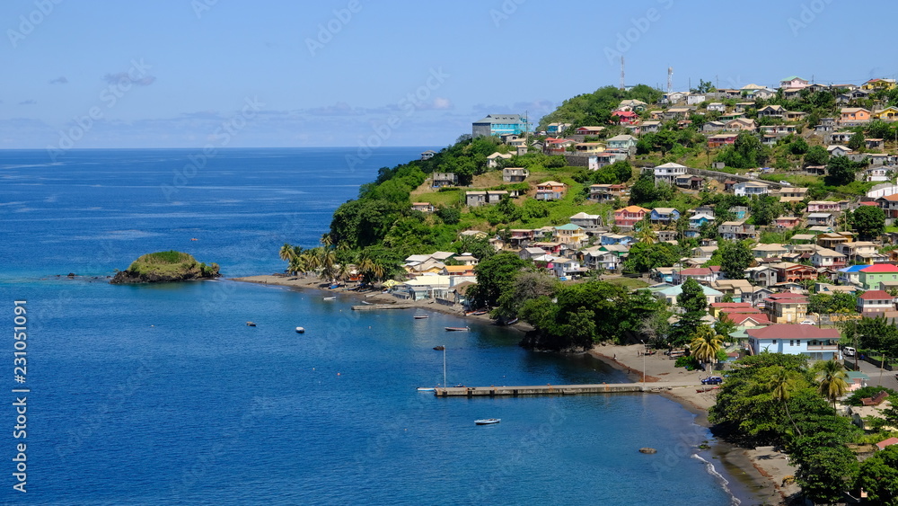 Barrouallie on Saint Vincent and Grenadines