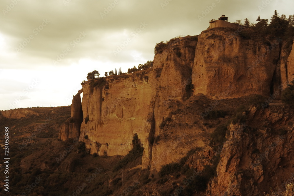 Ronda in the sunset