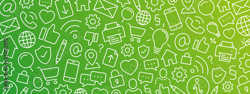 Web Symbole - Vektor Hintergrund