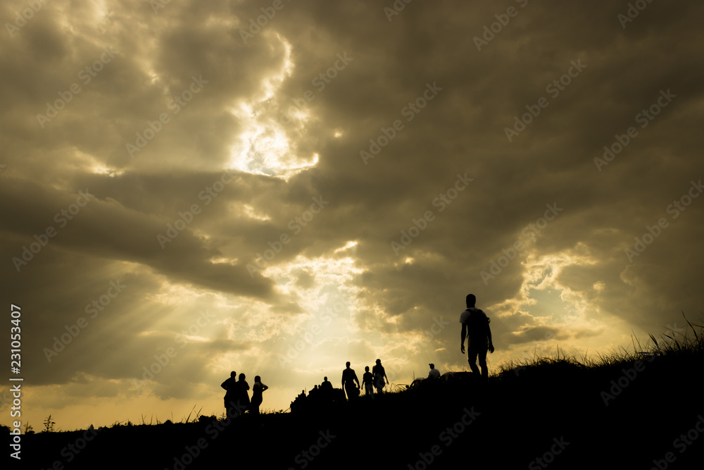 Fototapeta premium Immigration of people