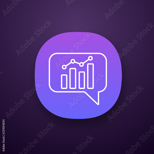 Chatbot graph app icon
