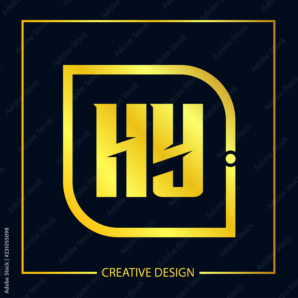 Initial Letter HY Logo Template Design Vector Illustrator Initial Letter HY Logo Template Design Vector Illustrator