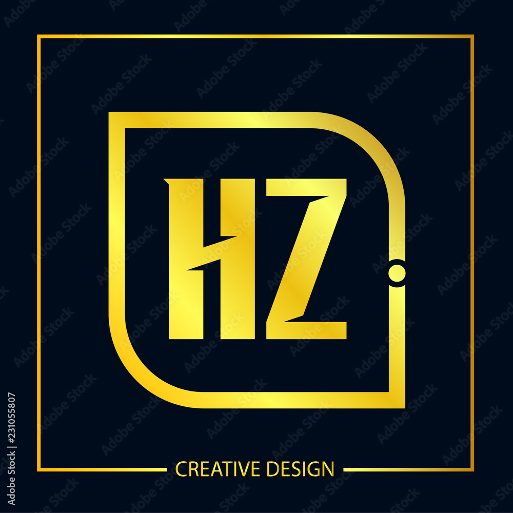 Initial Letter HZ Logo Template Design Vector Illustrator Initial Letter HZ Logo Template Design Vector Illustrator