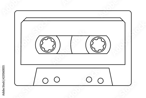 Tape, MC - Icon, Symbol, Piktogramm, grafisches Element - Outline