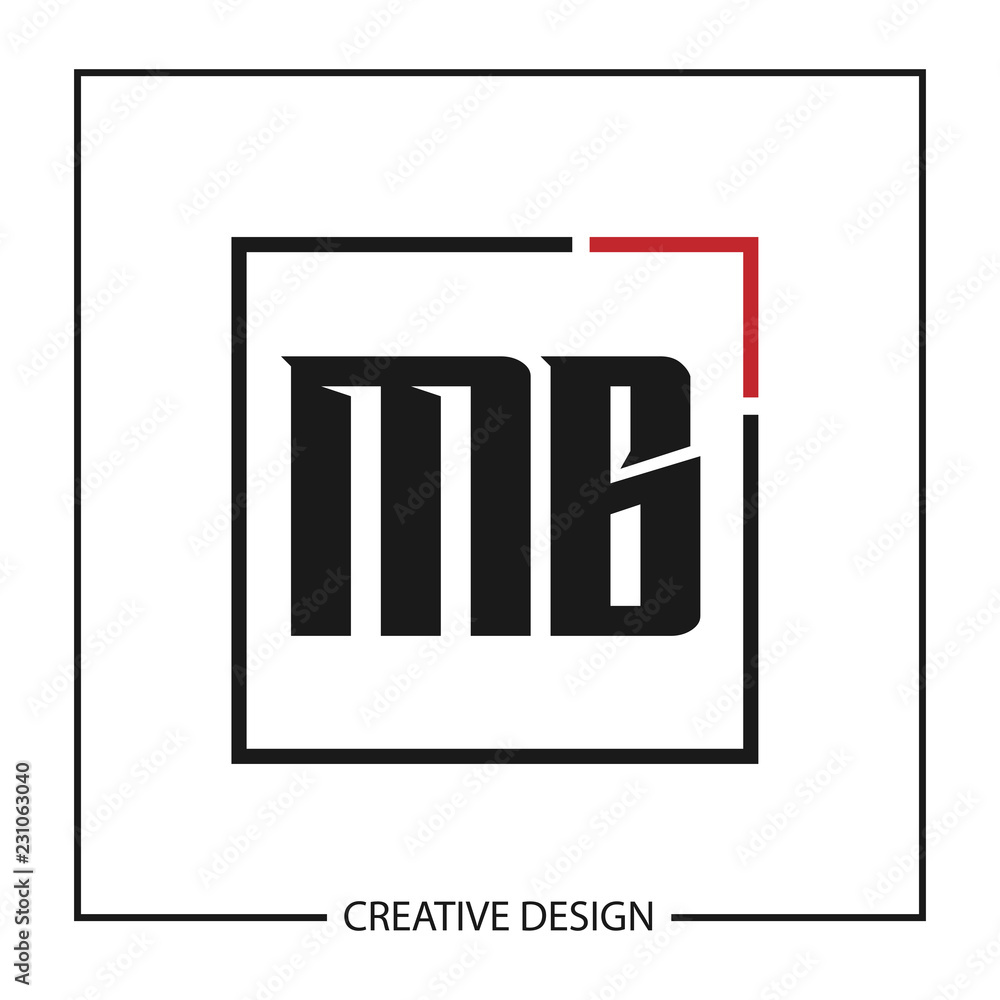 Initial Letter MB Logo Template Design Vector Illustration Initial Letter MB Logo Template Design Vector Illustration