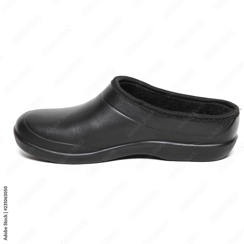 Rubber winter boots isolated on white Rubber winter boots isolated on white