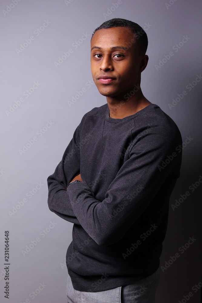 Portrait of a beautiful black man Portrait of a beautiful black man