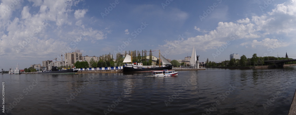 Naklejka premium Panorama of the embankment