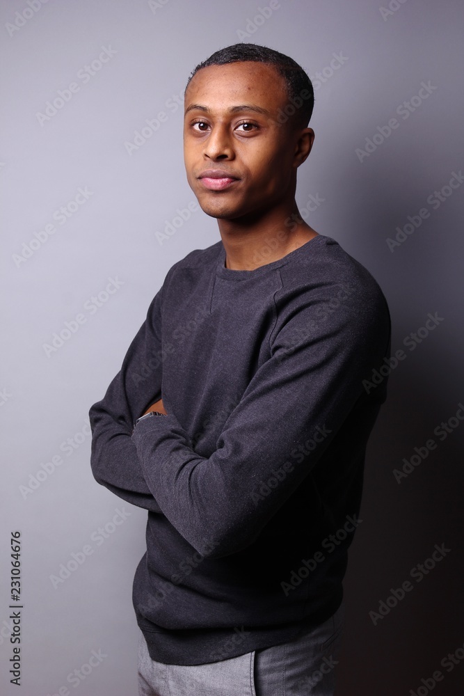 Portrait of a beautiful black man Portrait of a beautiful black man