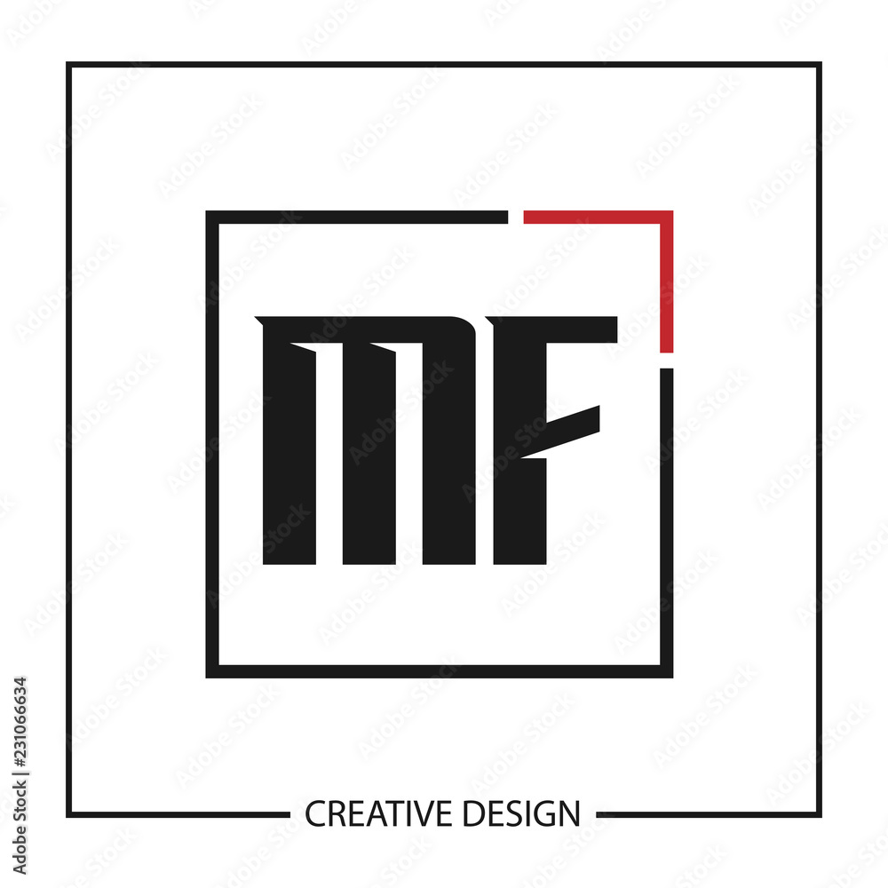 Initial Letter MF Logo Template Design Vector Illustration Initial Letter MF Logo Template Design Vector Illustration
