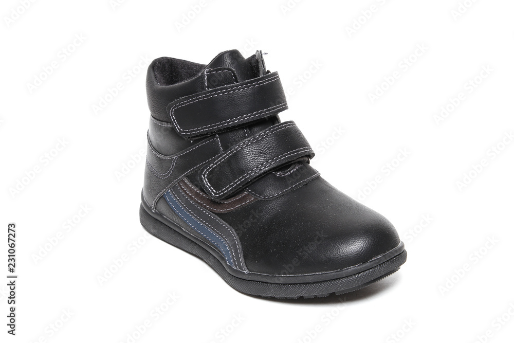 Mans demi-season leather shoes isolated on wthite Mans demi-season leather shoes isolated on wthite