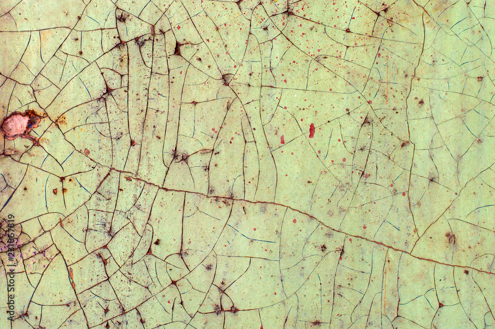 Obraz premium texture, vintage, old paint in the cracks