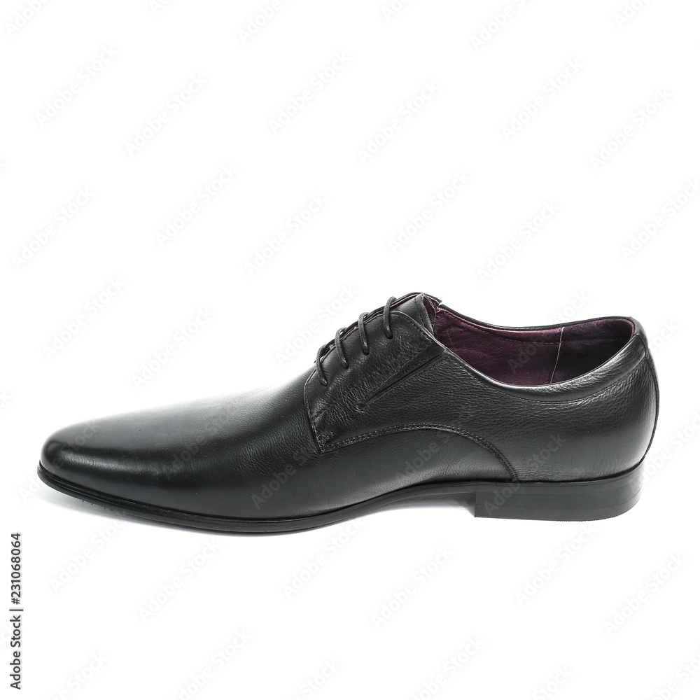 Office leathers man shoes isolated on white Office leathers man shoes isolated on white