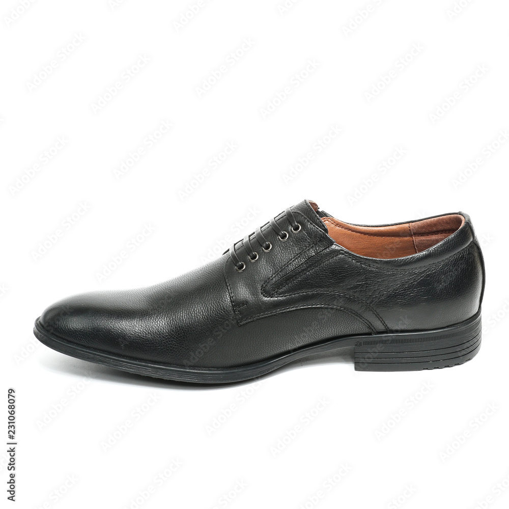 Office leathers man shoes isolated on white Office leathers man shoes isolated on white