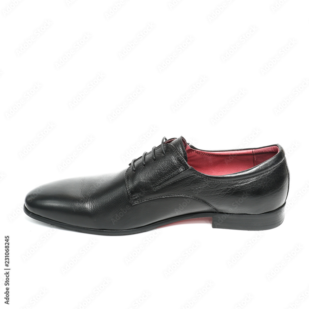 Office leathers man shoes isolated on white Office leathers man shoes isolated on white