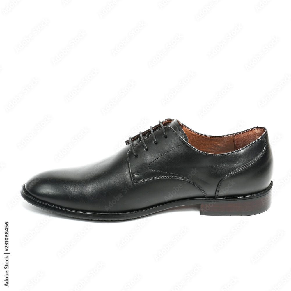 Office leathers man shoes isolated on white Office leathers man shoes isolated on white