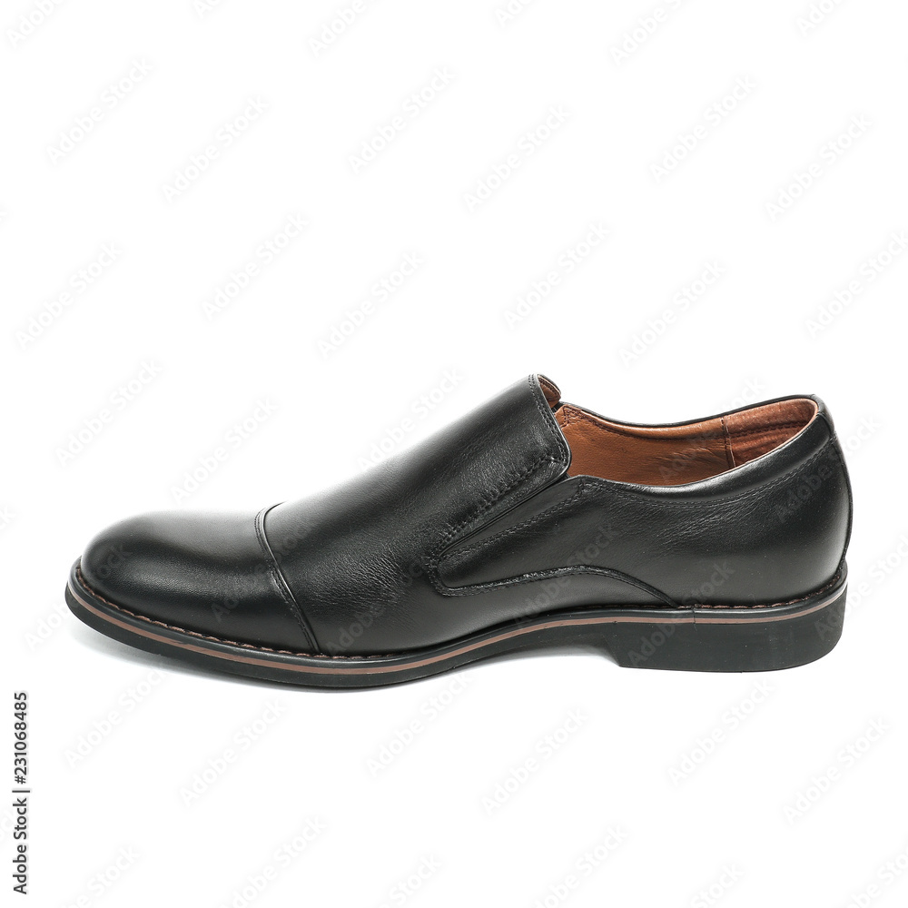 Office leathers man shoes isolated on white Office leathers man shoes isolated on white
