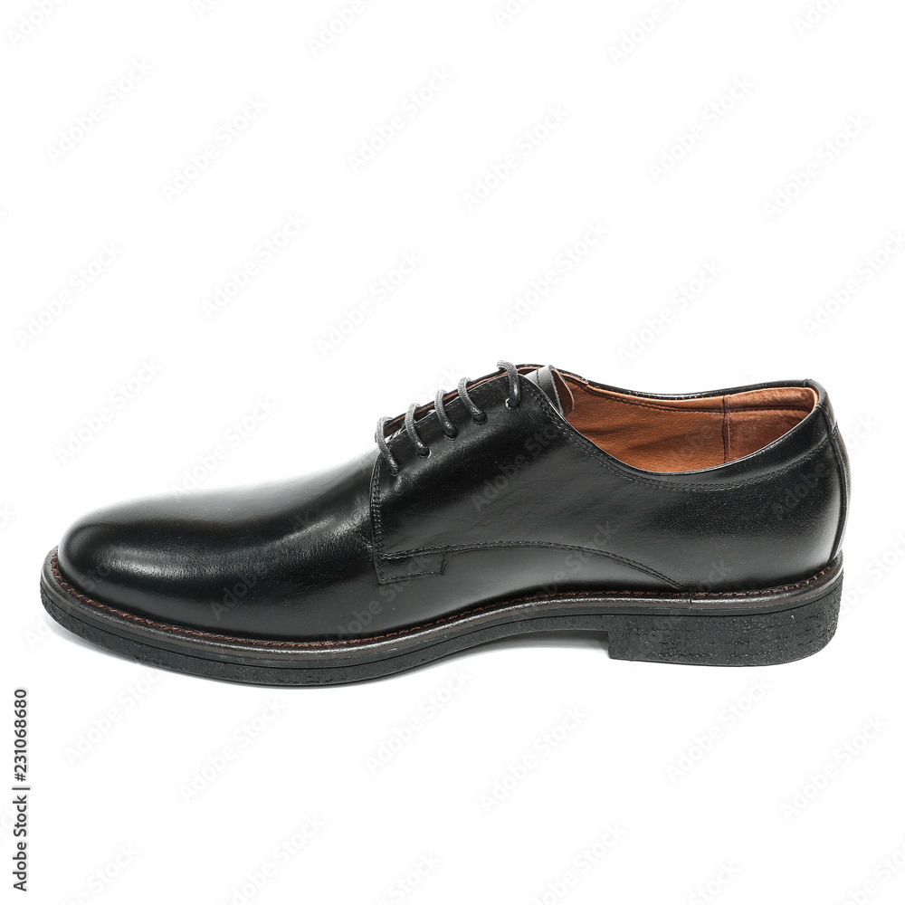 Office leathers man shoes isolated on white Office leathers man shoes isolated on white