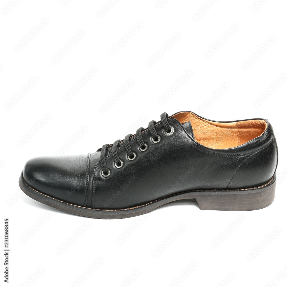Office leathers man shoes isolated on white Office leathers man shoes isolated on white