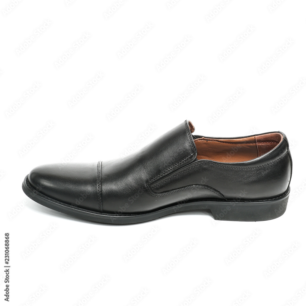 Office leathers man shoes isolated on white Office leathers man shoes isolated on white
